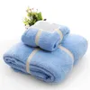 Limpeza de 2pcs Towel Microfiber Taber Plagus Bath Face Hand Toalhas secas para crianças adultos Presentes de cabelo