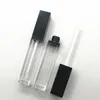 Flacone quadrato nero per lucidalabbra da 8 ml, tubo riutilizzabile in plastica per olio cosmetico vuoto, flacone per tubo per eyeliner liquido F3682