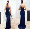 2019 New Royal Blue Aftonklänning Sexig One Shoulder Lace Formell Holiday Wear Prom Party Gown Custom Made Plus Size
