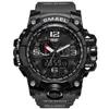 SMAEL 1545 Brand Men Sports Watches Display Dual Digital Digital LED eletrônico Quartz Os relógios de natação à prova d'água WA282B