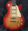 Ace Frehley Budokan Heritage Cherry Sunburst Electric Guitar Three Cream Pickups, White Pearl Block Inlei, Gold Speed Knobs