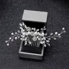 2020 nuovo arrivo elegante pettini per capelli da sposa per la sposa strass di cristallo perle donne HaiHairpins copricapo da sposa accessori per capelli