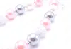 Baby Mädchen klobige Perlen Halskette Kind Kleinkind Kaugummi Halskette handgefertigten Schmuck für Kinder Party Geschenk