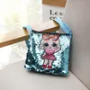 Nieuwste lol schoudertassen cartoon pailletten tieners anime kinderen student schooltas reizen bling rugzak tassen voor kinderen en volwassenen