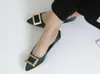 Hot Sale-2019 Silk and satin Women's shoes in Spring and Autumn with New style flat bottom pointed end @41