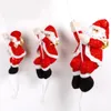 Kerstdecoraties 22/36 cm boom top ornament hangende doek pop hanger Santa Claus klimjaar Xmas voor Home1