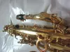 Helt ny Alto Saxophone Yanagisawa Logo A992 High Saxophone Gold Lacquer Sax Professional Musical Instruments With Mouthpiece CA2381970