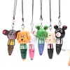 Mini Ballpoint Pen School Supply Creative Stationery Freebie Novel Office Present Wood Cartoon Animal Mini Phone WJ080