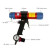 310ML Air Caulking Gun/ Pneumatic Cartridge Dispenser Silicon Sealant Applicator Glass Gluing Tool Construction Caulking Gun