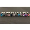 Mix Style Lot of Surgical Steel Metal Tongue Rings Barbells Funny Nasty Wordings Picture Logo Signs 14g - Length 5 8 or 16mm279p