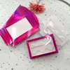 3pairs Fake Lashes Packing Box White Trays Empty Soft Paper Lash Box without Lashes and Lash Tweezers