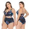 Costumi da bagno da donna Costume da bagno con staffa in acciaio di grandi dimensioni per donne grasse Bikini taglie forti Big Cup Chest 2019 Bather Beachwear Bikini push up