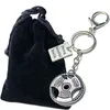 Fashion fitness dumbbell weight chip key chain metal backpack key chain male sports and fitness jewelry