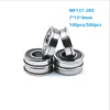 100pcs flange bearing MF137-2RS MF137RS MF137 7x13x4mm rubber sealed flanged deep groove ball bearings Miniature 7*13*4 mm