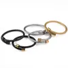 3pcs/Set Roman Numeral Men Bracelet Handmade Stainless Steel Hemp Rope Buckle Open Bangles Pulseira Bileklik Luxury Jewelry