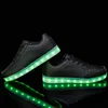 KRIATIV zwarte schoenen usb laadkinderen jongen meisje led licht op gloeiende sneakers lichtgevende dansende sneakers vrouwen schoeisel