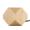 Basi per lampade da tavolo moderne E27 Scrivania in legno Lampada da comodino Diamond per arredamento casa/camera da letto/soggiorno EU-Plug Base MYY