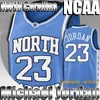NCAA North Carolina 23 Michael MJ Dwyane Wade Allen 3 Iverson 33 Jimmer 32 Fredette College Basketball Jersey 2-19