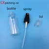 100 pcs Free Shipping 10 30 50 60 100 ml Clear Transparent Spray Bottles Black sprayer Perfume Parfume Cosmetic