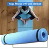 Snabba fartyg Yoga Mats Delikat Design Solid Färg Non-Slip Yoga Mat Sport Gym Soft Pilates Mats För Nybörjare Fitnessutrustning