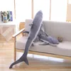 simulation sea animal shark plush toy giant soft blue marlin Doll tuna long pillow for girl children gift deco 55inch 140cm DY50815078698