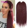 Urmaili Ombre Crochet Hair Senegalese Twist Hair Box Crochet Flätor 14 18 22 tum Kanekalons syntetiska flätade hårförlängning Trenzas Africanas