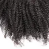 VMAE Péruvien Naturel Noir 100g 120g Client Personnalisé Crépus Bouclés Vierge Extension de Cheveux Humains Clip Dans