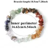 Reiki Natursten 7 Chakra Armband Healing Crystal Armband Chipped Gruspärlor Gåvor för kvinnor 2020 Pulseras