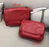 Klasik V Dalga Desen Flap Zincir Çanta Gerçek Deri Omuz Çantası Bayan Çantaları Crossbody Çanta Messenger çanta