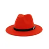 Wool Felt Fedora Panama Hat Women Lady Wool Wide Brim Casual Outdoor Jazz Cap 16 colors