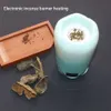 Kinam Electric Heater Ceramic Rechargeable Portable Incense burner with Silver Tray Oud Wood Kynam Censer Home decor fragrance