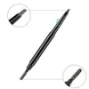 NO Brand!Double End Eyebrow Pencil Waterproof Natural Pomade Eye brow Pen with Brush accept your logo