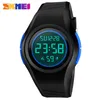 SKMEI Mode Einfache Sport Uhr Männer 5Bar Wasserdicht Männer Uhren Kalender Led-anzeige Digitale Uhr Relogio Masculino 1269243Y