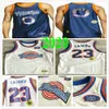 2020 Tune Squad Space Jam Jersey Jersey White Blue NWT #23 "Space Jam" Looney Monstars #0 Mens Tune Squad