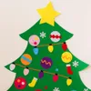 Christmas Decorations 2021 DIY Felt Tree Set With Ornaments For Kids Xmas Gifts Door Wall Hanging #51