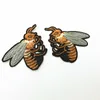 20 -stcs veel ontwerp borduurwerk bijen patch naai ijzer op patch badge stof applique diy vaartuig consumeren 7309193
