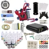 Permanent Make-Up Maschine Tattoo Anfänger Kits 8 Wrap Spulen Pistolen Tattoo MachineSet Schwarz Pigment Sets Netzteil Tatto Liefert