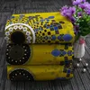 National Yellow Cotton Printed Fabric Plain Spring and Summer High Fashion Tabil