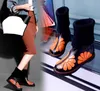 حار بيع-الخريف شتاء جديد أزياء قصيرة الأحذية مختلطة اللون إسفين الأحذية عارضة الأحذية جولة أصابع زهرة تسرب المياه مارتن الأحذية شحن مجاني