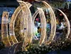 Luxe Iron Sunshine Board Wedding Arches Grand Event Party Backdrops Props T-Stage grote boog wegleider Wedding Flower Wall Stand310l