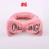 OMG BOWKNOT BAND BAND مرونة النساء عدادات رأس HAILACE Girls Turban Makeup Bow Bow Head Wraps Hairpins لغسل الوجه SHOWE7769136