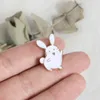 Cute Small Funny Animal Cute Rabbit Enamel Brooches Pins for Women Demin Shirt Decor Brooch Pin Metal Kawaii Badge Fashion Jewelry