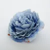 웨딩 장식에 대 한 7 색 8cm 라운드 코어 모란 인공 꽃 머리 현실적인 시뮬레이션 꽃 머리