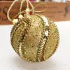 Palla di Natale decorativa Palline di Natale con strass glitter Palline di Natale Ornamento per albero di Natale Decorazione 8 cm Ciondolo di Natale F301211233T