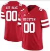 Custom NCAA Houston Cougars College Football Any Number Name Red White Gray #7 Case Keenum 10 Ed Oliver 4 D'Eriq King UH Jersey Stitched