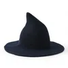 Fisherman Knit Cap Female Cashmere Wool Witch Pointed Halween Hat Autumn Winter Winter Come Hat 6 Color2626