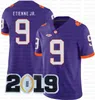 Koszulka męska 9 Joe Burrow do futbolu amerykańskiego NCAA LSU Tigers college Clemson Tigers 16 Trevor Lawrence 9 Travis Etienne Jr. Koszulki uniwersyteckie