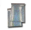 15x13cm23x30cm Grote Sliver Laser Wrap Glitter Metallic Bubble Mailer Bag Geschenktas Aluminium Folie Handels Bubble Envelope cadeau9292531