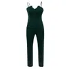 Feitong 2019 여성 Bodysuit 여성 숙녀 섹시한 캐주얼 솔리드 V 넥 민소매 jumpsuit playsuit 긴 romper combinaison femme