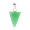Fashion surprise gem pendant set 12 mixed color semi-precious stone natural agate crystal pendants